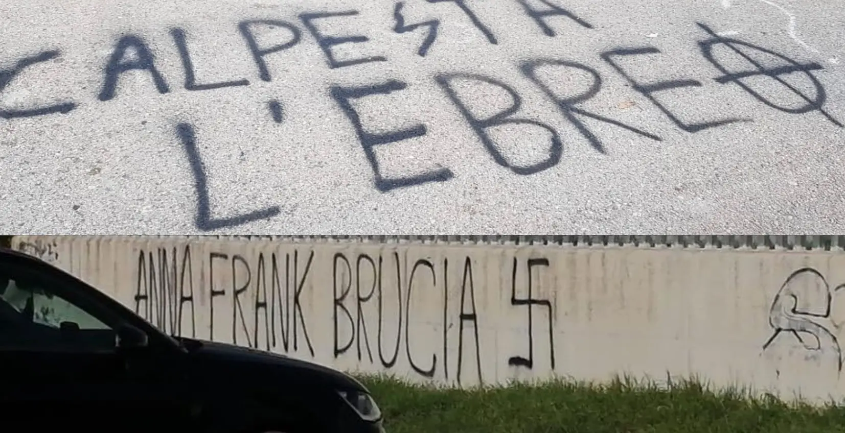 Pomezia, scritte antisemite davanti a due scuole
