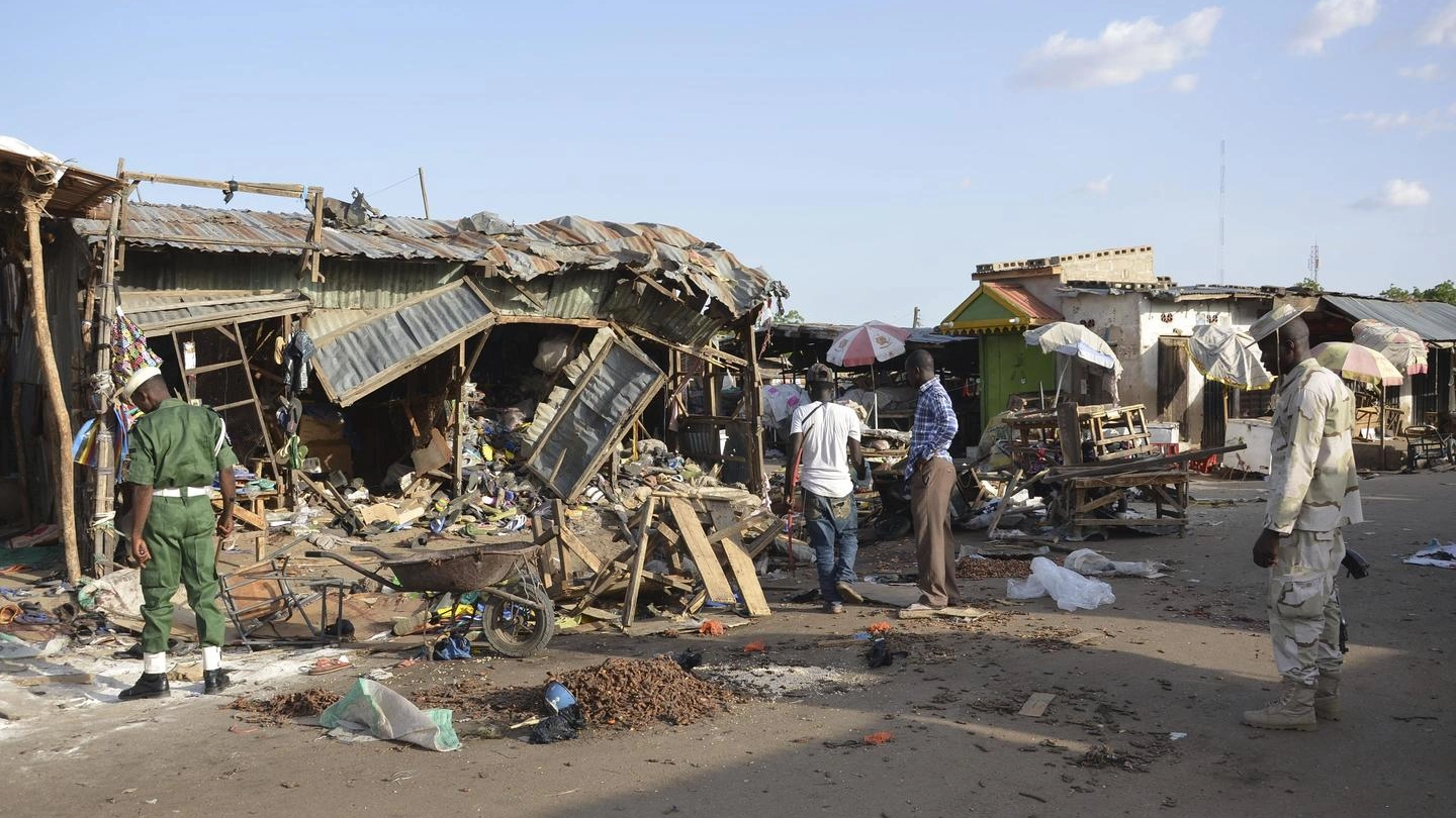 Nigeria, attacco esplosivo in un mercato di Maiduguri (Ansa)