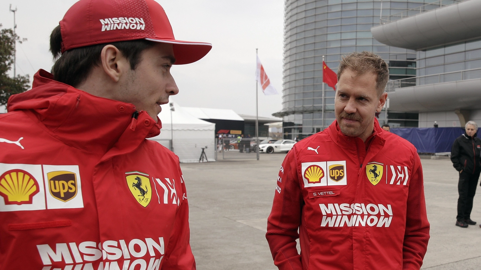 Charles Leclerc, 22 anni, e Sebastian Vettel, 32 (Ansa)