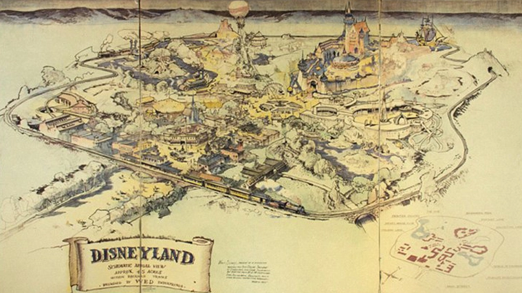 La mappa di Disneyland venduta all'asta – Foto: Courtesy of Van Eaton Galleries