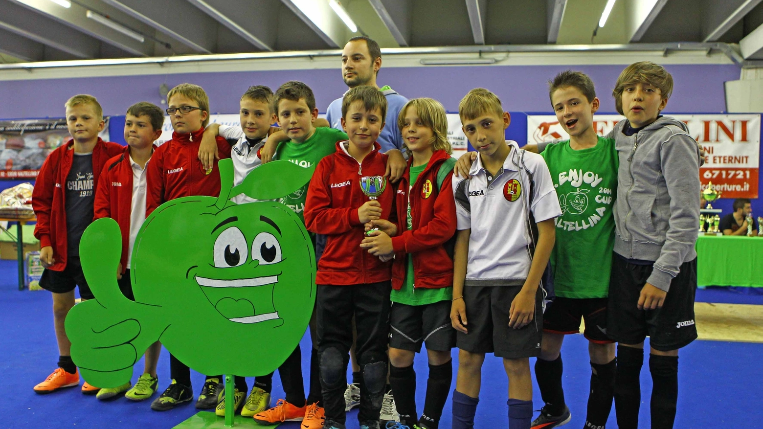 La premiazione del torneo giovanile Enjoy Valtellina del 2015