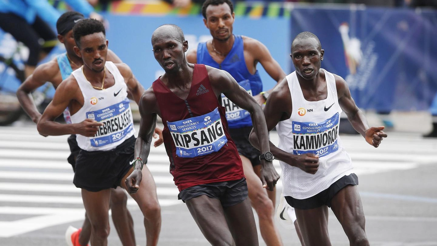 Maratona di New York, Geoffrey  Kamworor (foto Ansa)