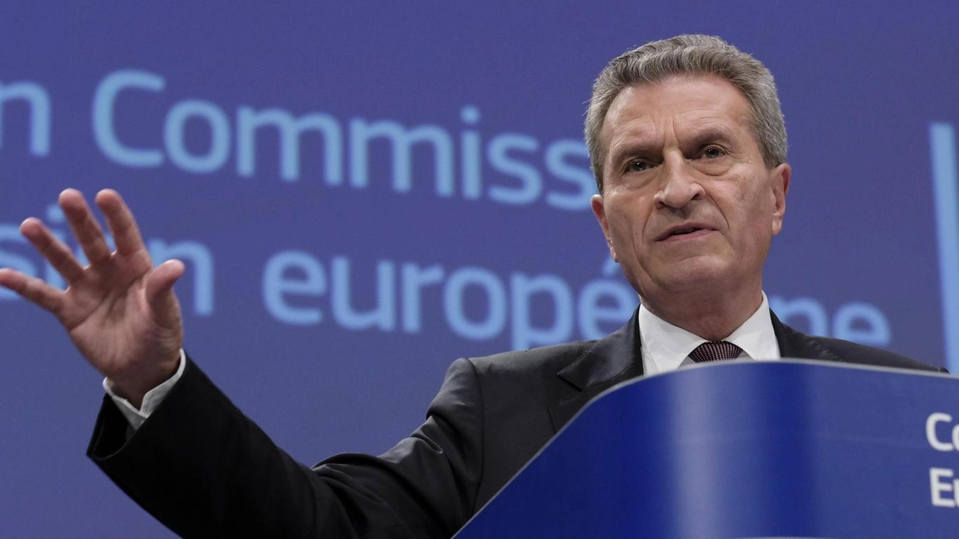  Guenther Oettinger, commissario al Bilancio Ue (Ansa)