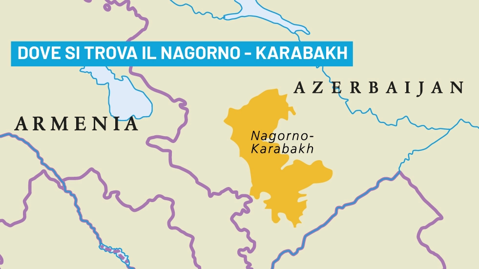 Mappa Nagorno Karabakh