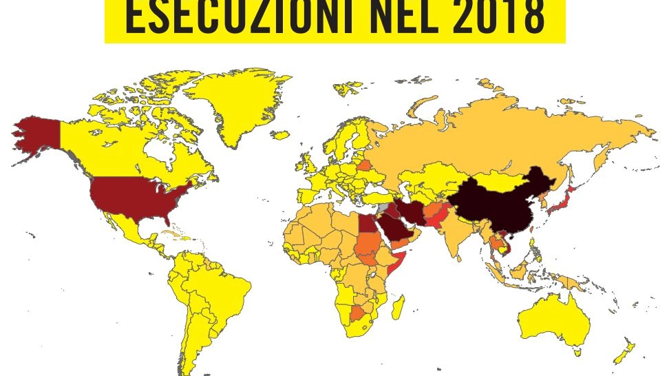 Esecuzioni capitali, la mappa di Amnesty International (Dire)