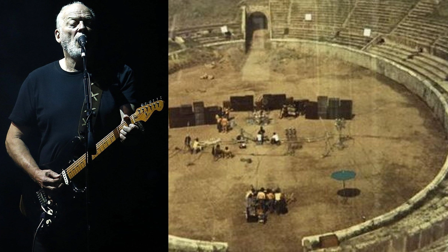 Gilmour torna a suonare a Pompei 45 anni dopo il concerto dei Pink Floyd