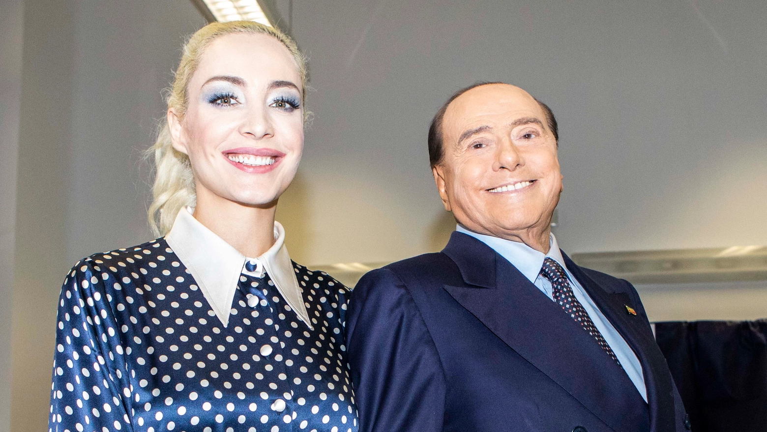 Silvio Berlusconi con la compagna Marta Fascina (Imagoeconomica)