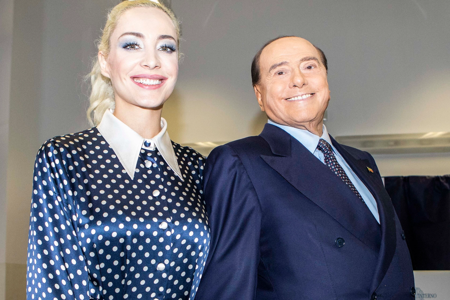Silvio Berlusconi con la compagna Marta Fascina (Imagoeconomica)
