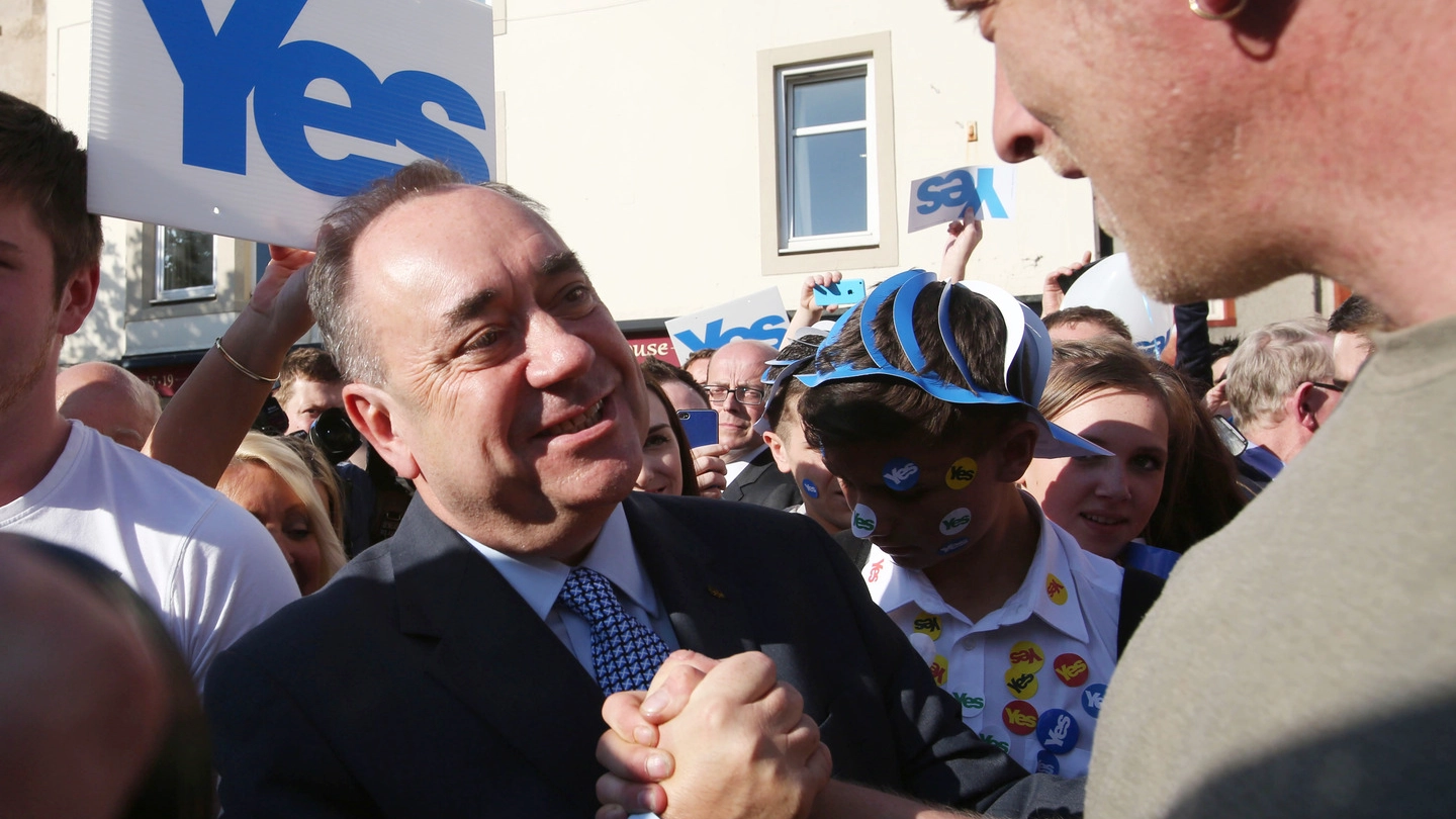 Il premier indipendentista scozzese Alex Salmond (Ap)