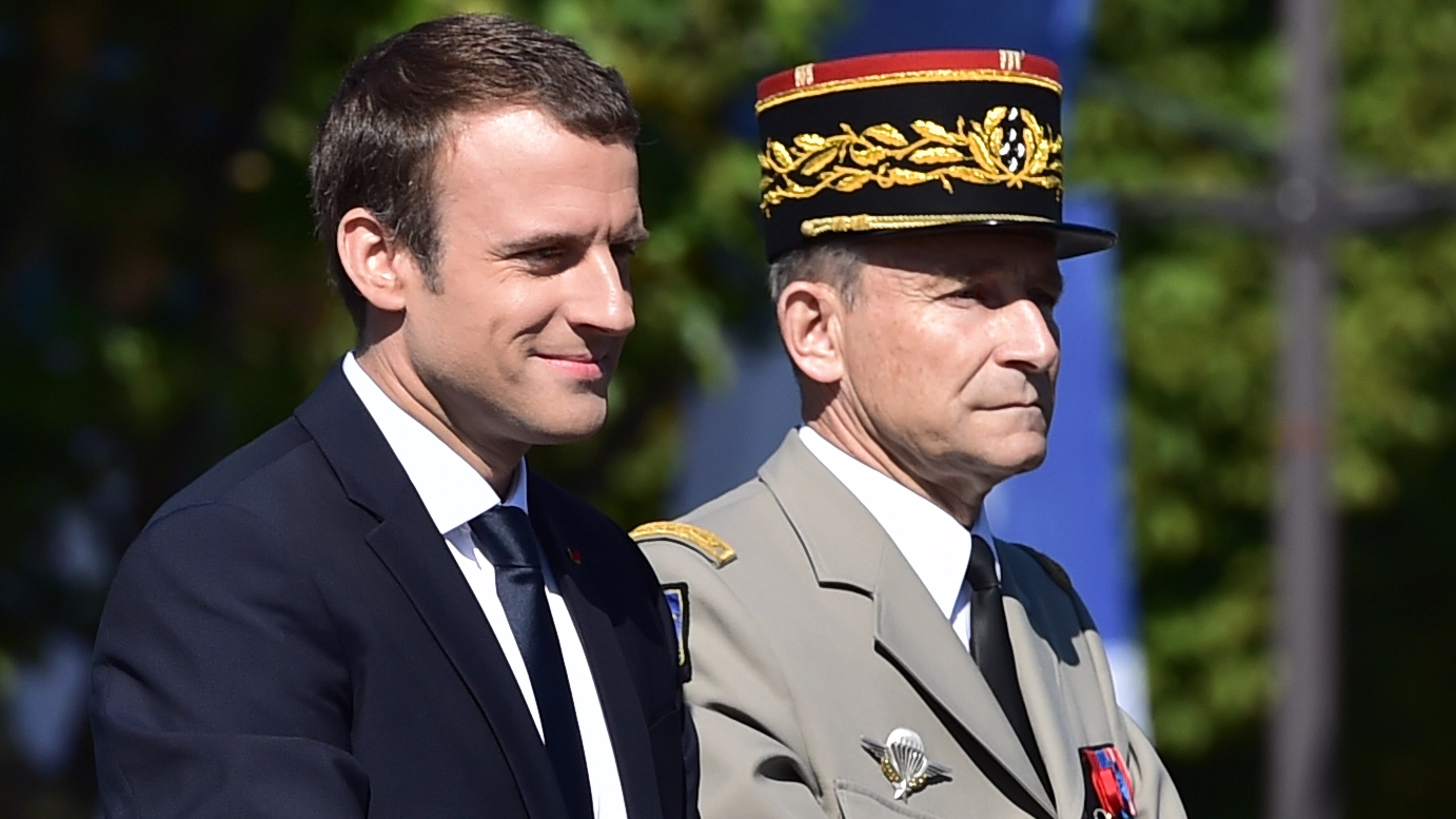Emmanuel Macron e Pierre de Villiers (Afp)