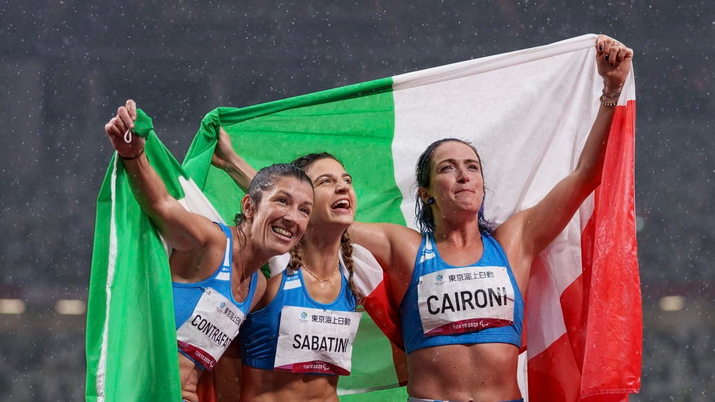 Paralimpiadi: storica tripletta dell'Italia nei 100 metri (Ansa)