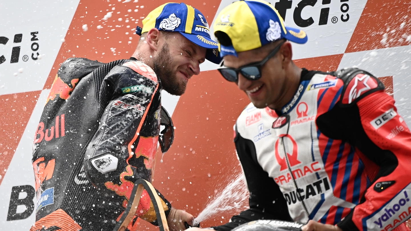 MotoGp Austria: festa sul podio per Binder e Martin (Ansa)