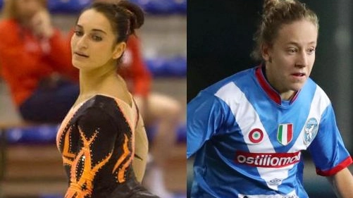 La ginnasta Arianna Rocca e la calciatrice Elisa Mele