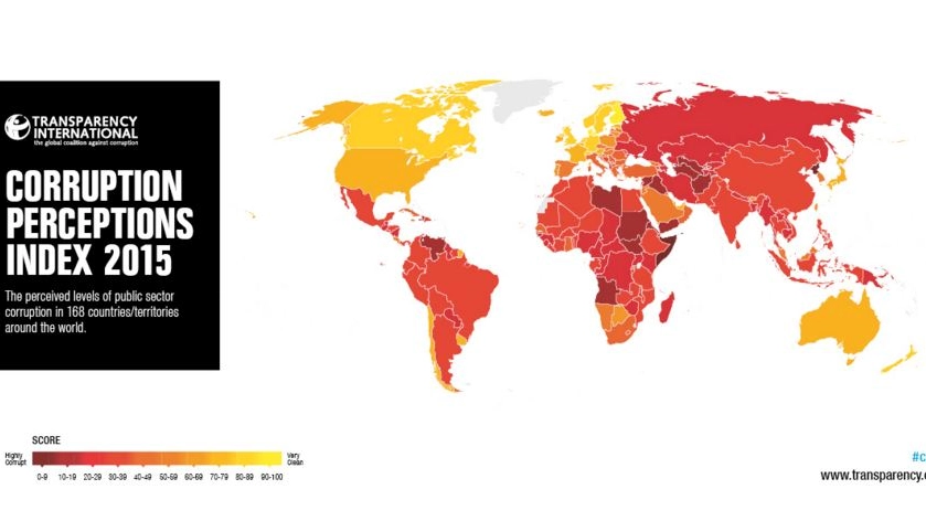 La mappa di Trasparency International 
