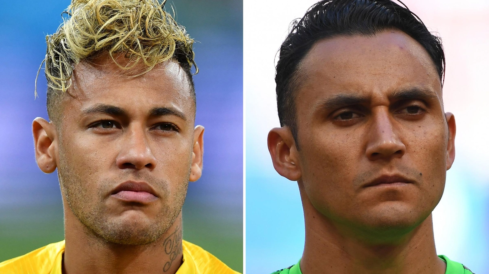 Neymar e Keylor Navas