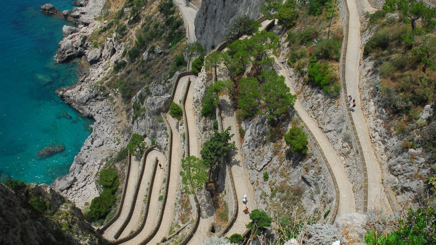 La panoramica Via Krupp di Capri