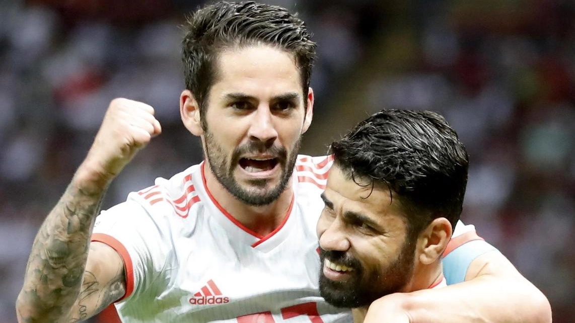 Iran-Spagna 0-1, gol di Diego Costa (Ansa)