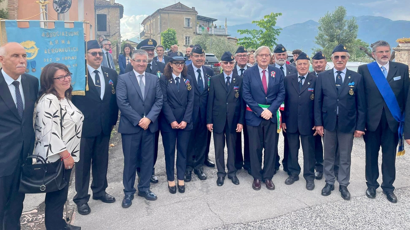 Vittorio Sgarbi, sindaco di Arpino (Frosinone), l'insediamento il 2 giugno (foto da Facebook)