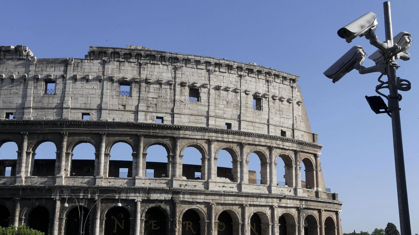 Colosseo, anche il sistema di videosorveglianza pubblica userà la nuova rete 5G (foto d'archivio)