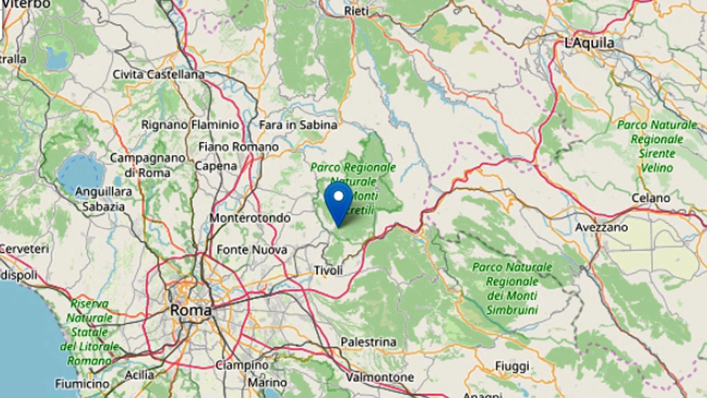 Terremoto vicino a Roma: l'epicentro a Tivoli (Ansa)