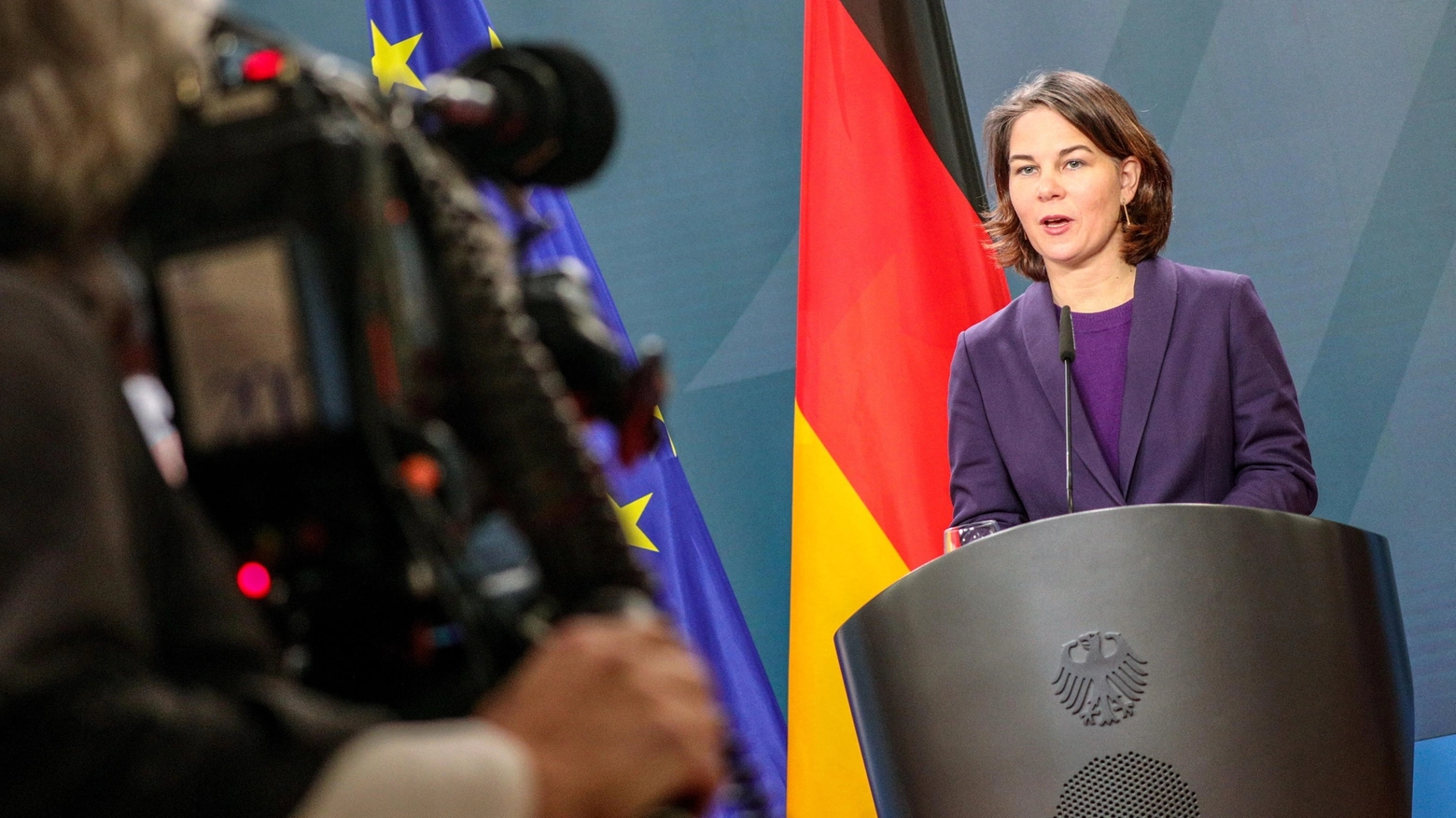 Annalena Baerbock, ministro degli Esteri tedesco (Ansa)
