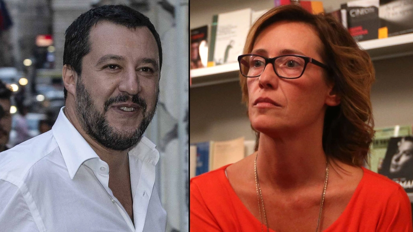 Combo: Matteo Salvini e Ilaria Cucchi