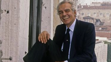 Raul Gardini (1933-1993) sul Canal Grande a Venezia (foto Fondazione Gardini)