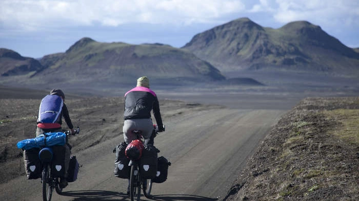 Ciclisti in Islanda (Olycom)