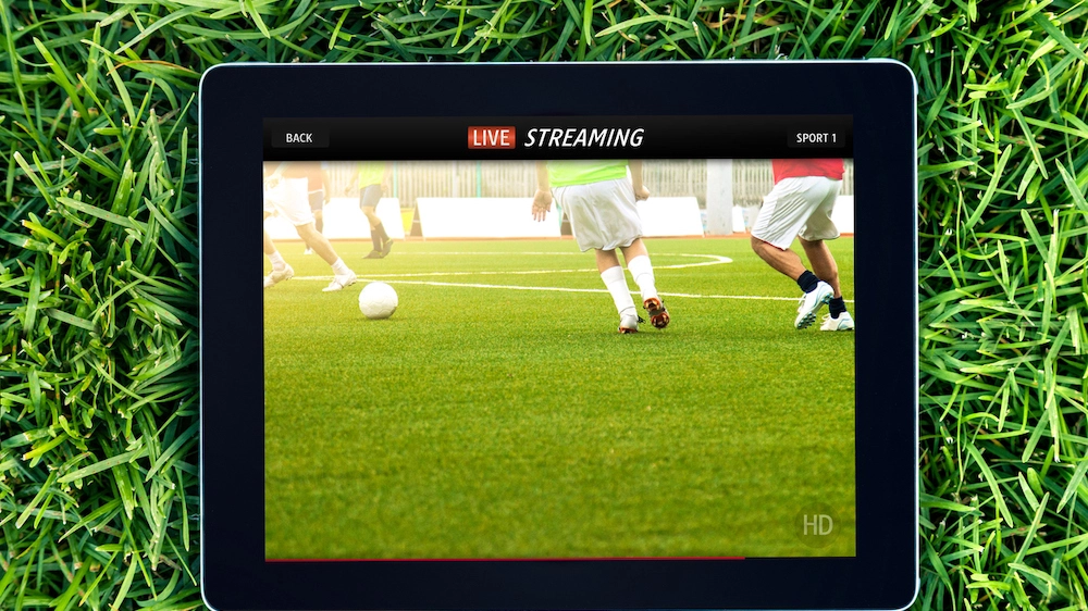 Calcio in streaming su tablet