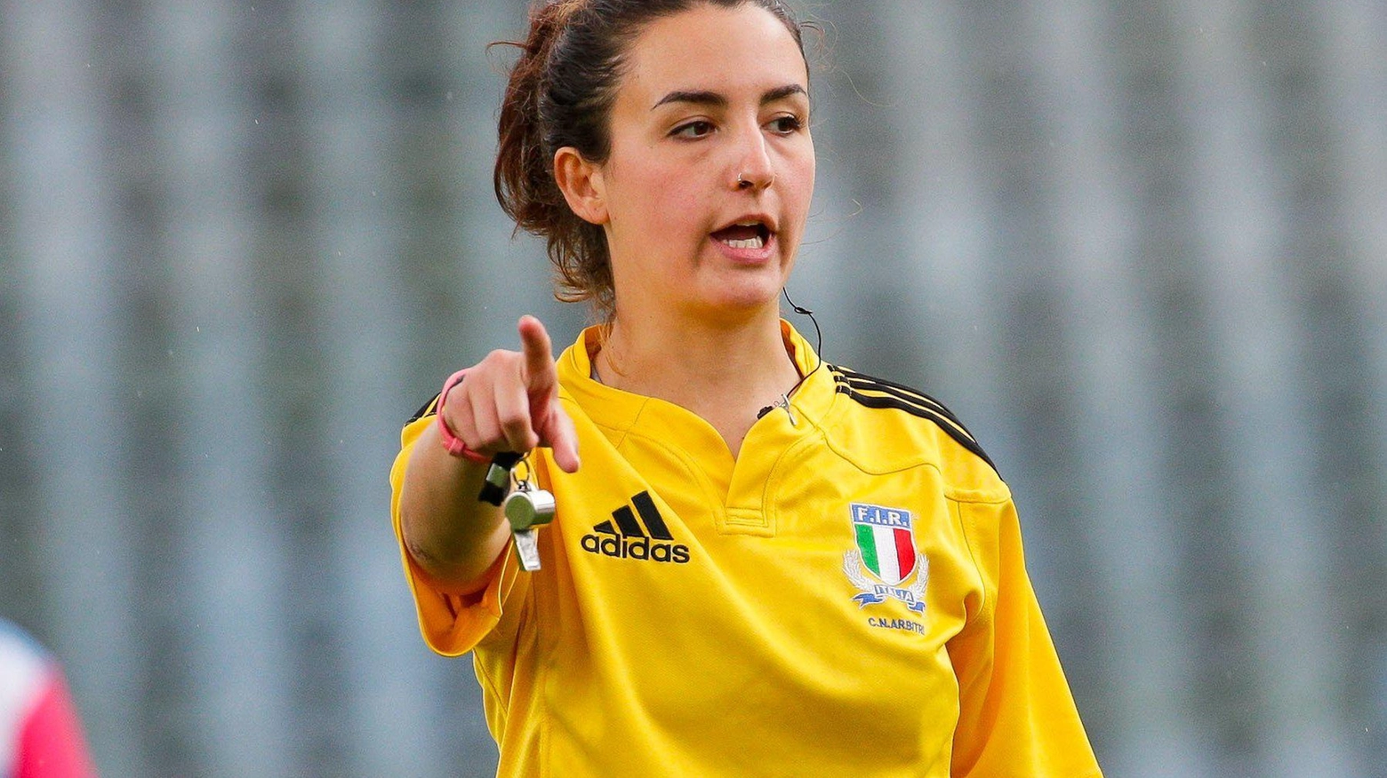 Clara Munarini, 32 anni, arbitrerà la finale di Coppa Italia di rugby maschile