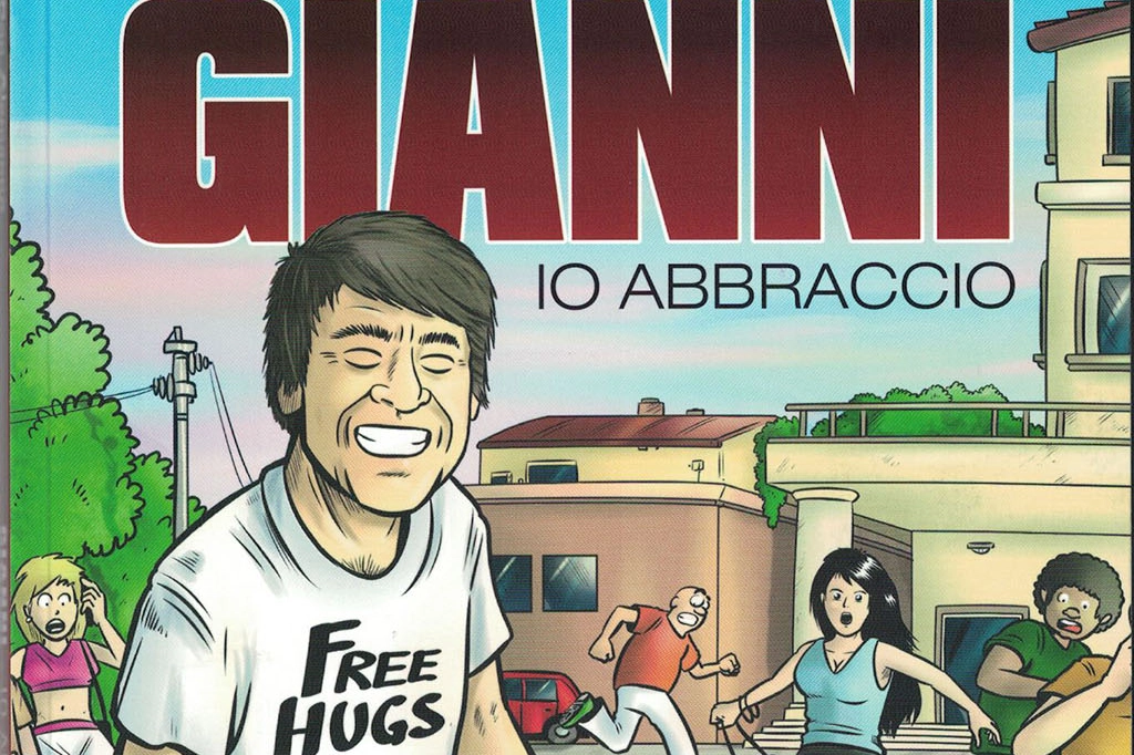 La copertina del fumetto 'Gianni, io abbraccio'