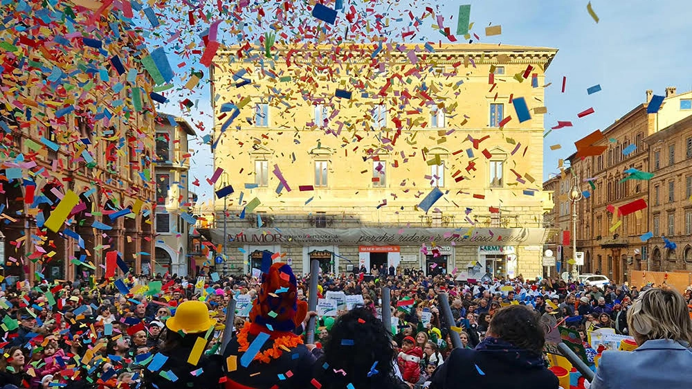 Immagine dal carnevale che si sta festeggiando in tutta Italia