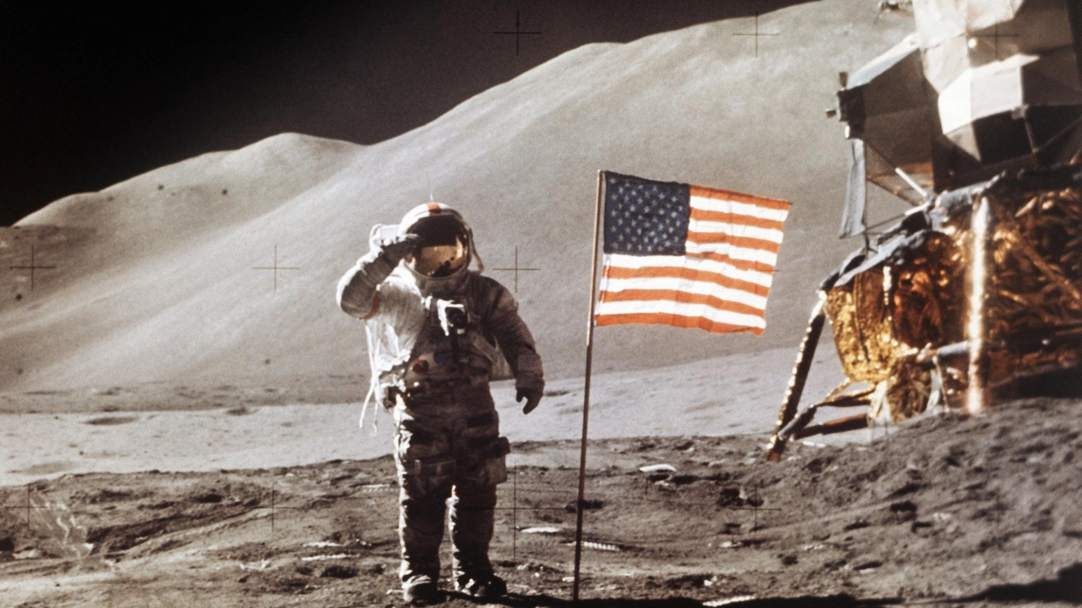 La missione Apollo 15 della Nasa sulla Luna (Ansa)