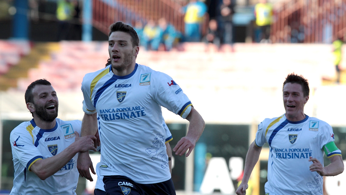 Frosinone, Ciofani in gol a Catania (Lapresse)