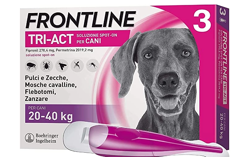 Frontline Triact, 3 Pipette per cani su amazon.com