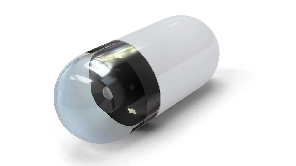 La capsula con le microcamere al suo interno per filmare l'intestino - foto Medtronic