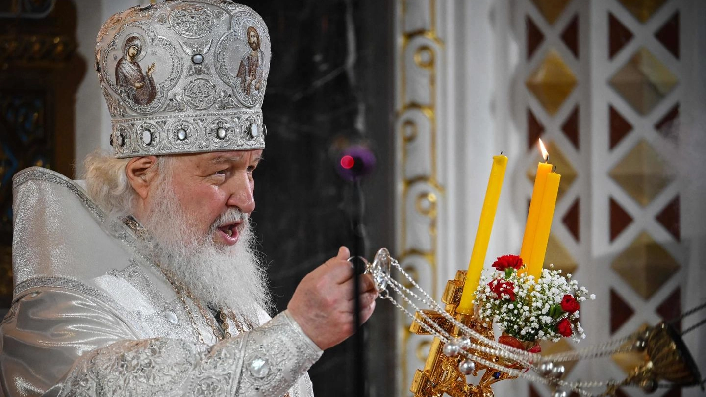 Il capo della Chiesa ortodossa russa, il patriarca Kirill (Ansa)