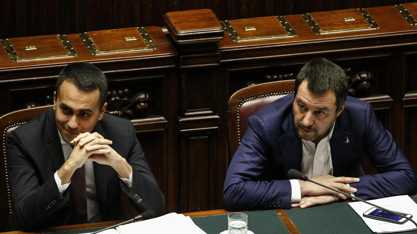 I vicepremier Luigi Di Maio e Matteo Salvini (Ansa)