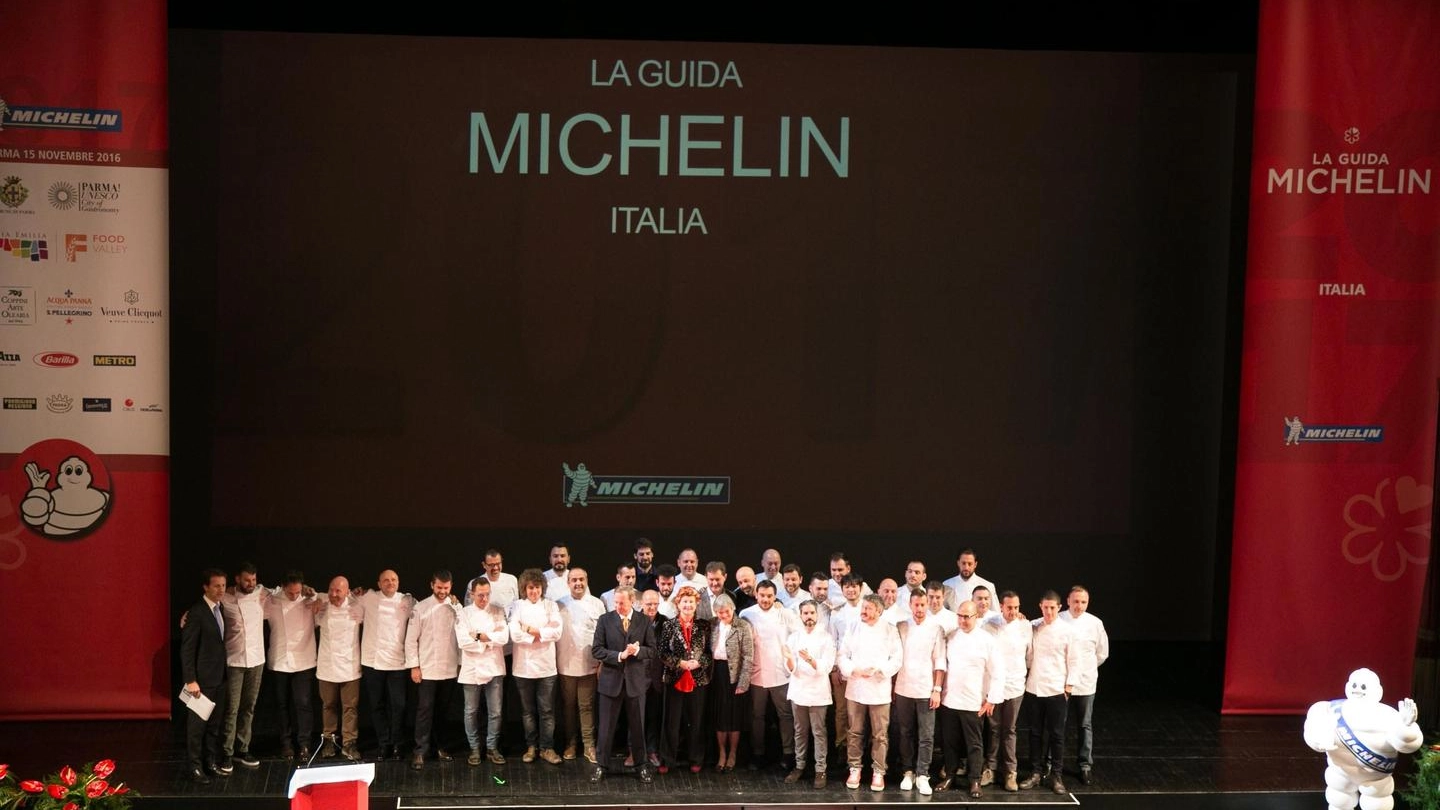 Guida Michelin 2017, la presentazione a Parma (Ansa)
