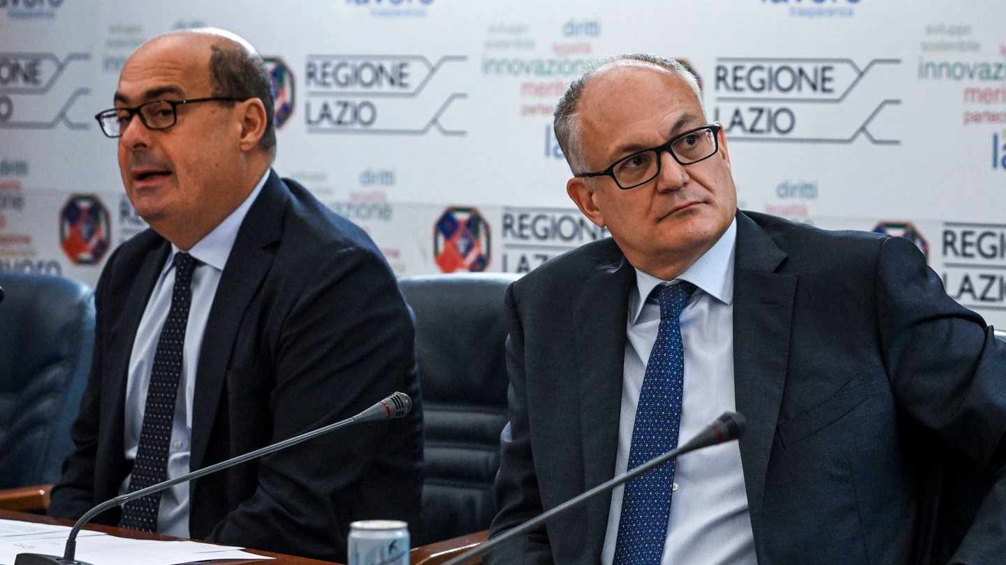 Nicola Zingaretti, presidente Regione Lazio e Roberto Gualtieri, sindaco di Roma