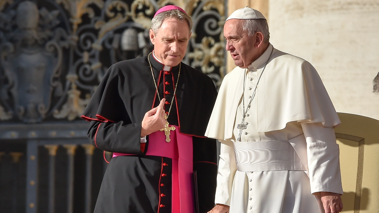 Padre Georg con papa Francesco