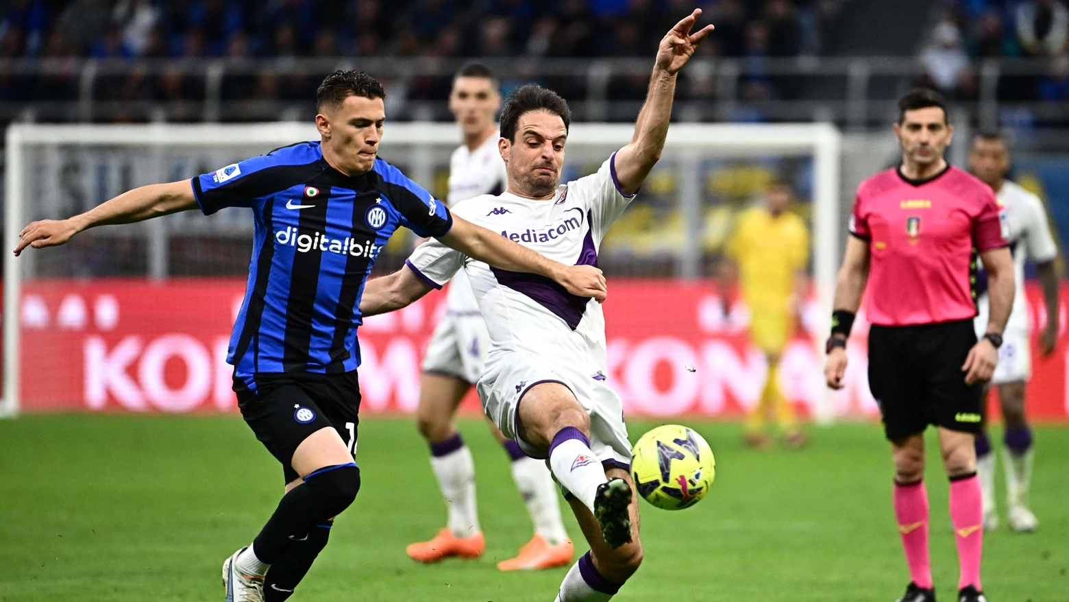 Lo sponsor DigitalBits sulla maglia dell'Inter
