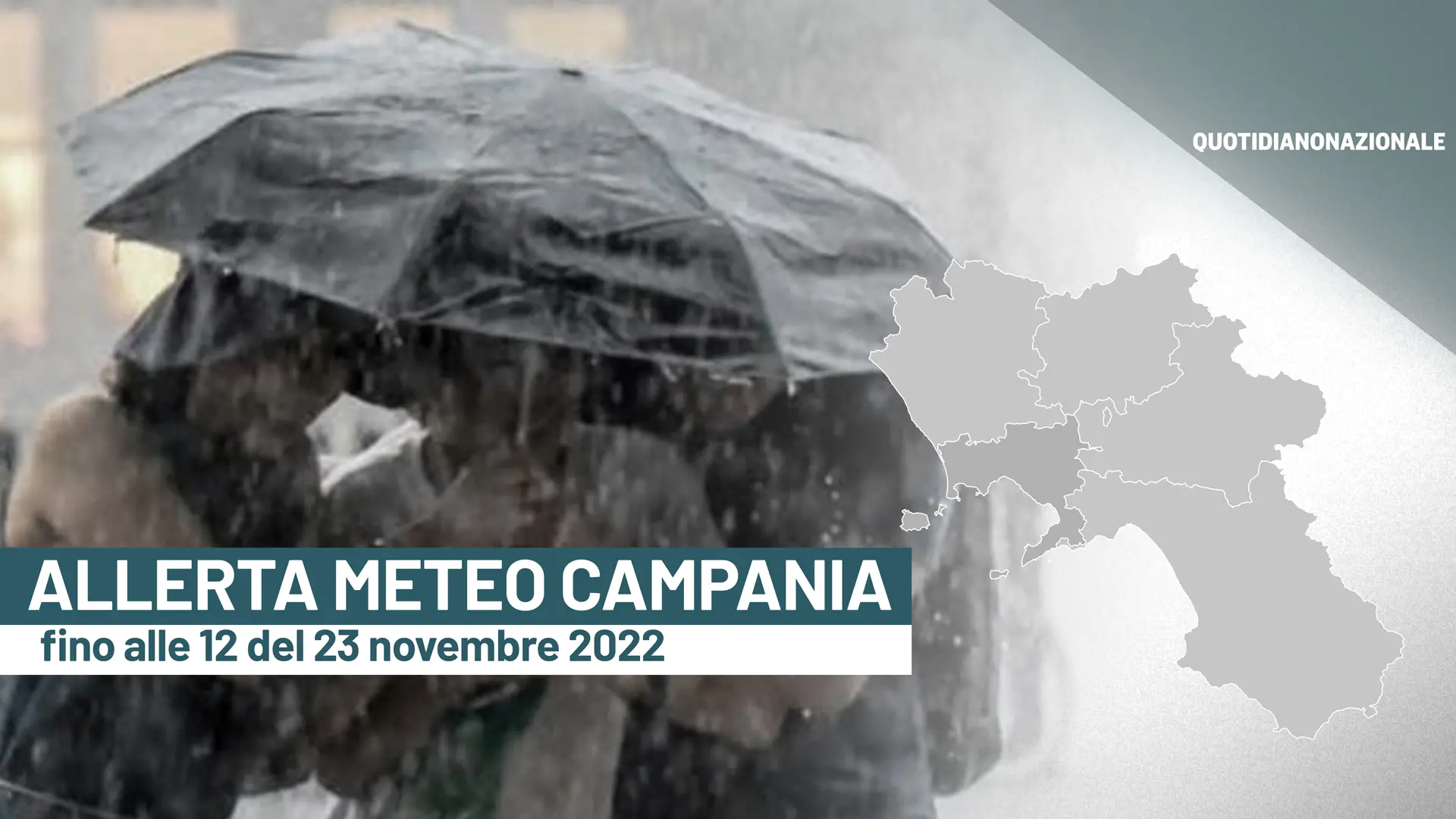 Prorogata l'allerta meteo Campania: continua il rischio allagamenti