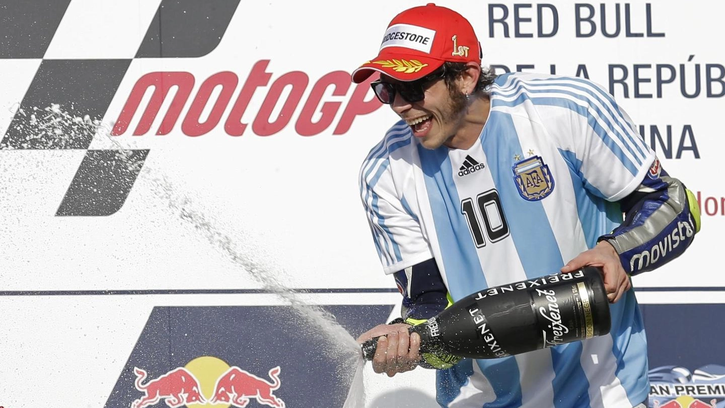Valentino Rossi trionfa in Argentina (Ansa)