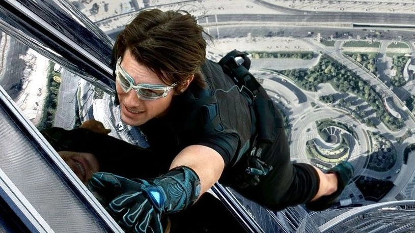 Tom Cruise in "Mission Impossible"