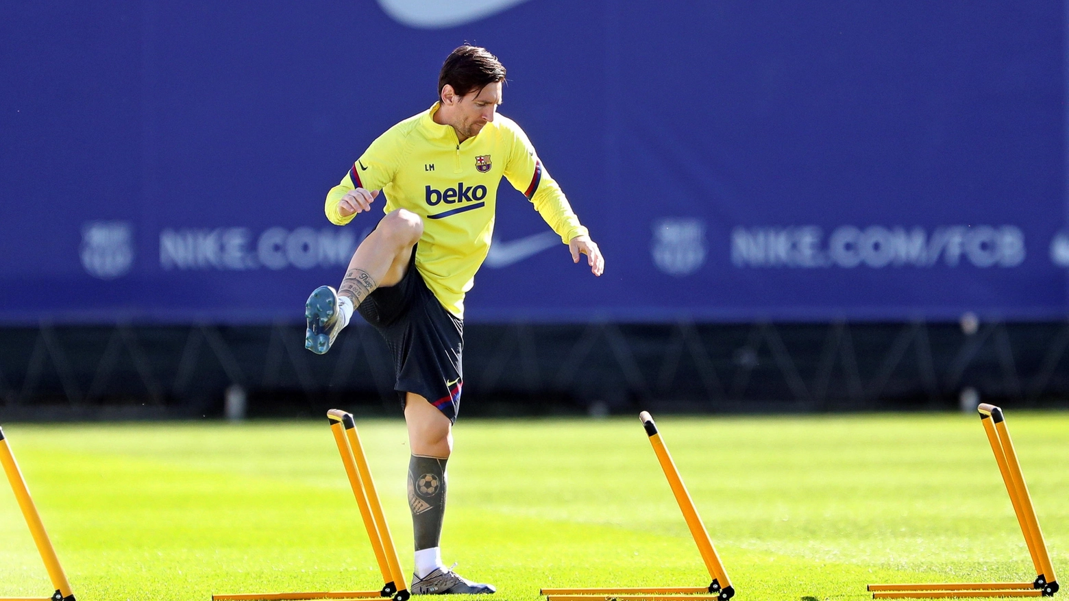 Lionel Messi in allenamento