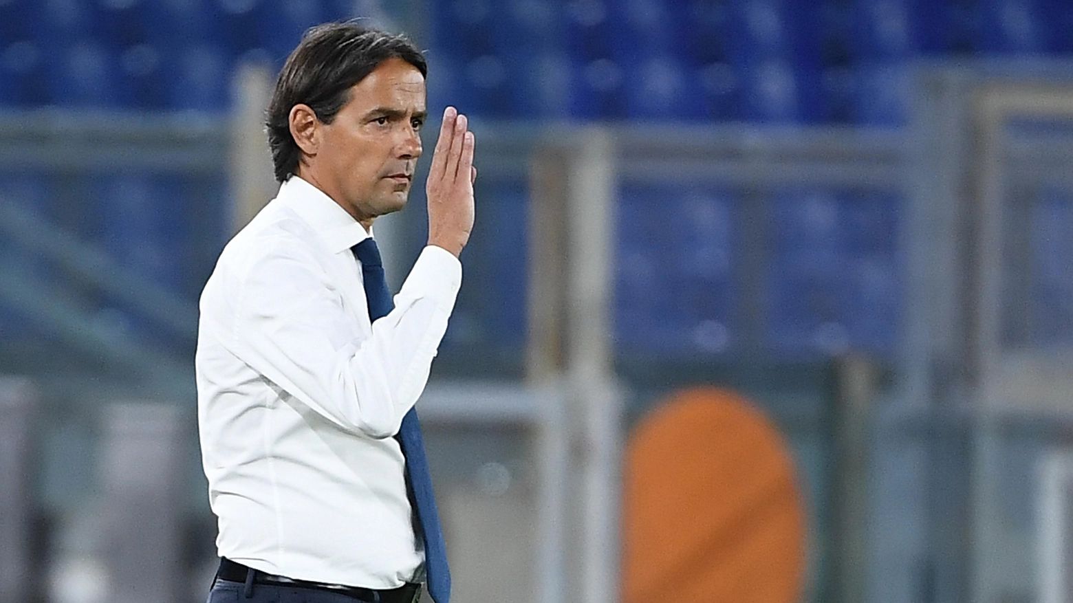 Lazio, l'allenatore Simone Inzaghi (Ansa)