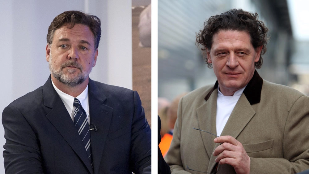 Russell Crowe (a sinistra) e Marco Pierre White (a destra)