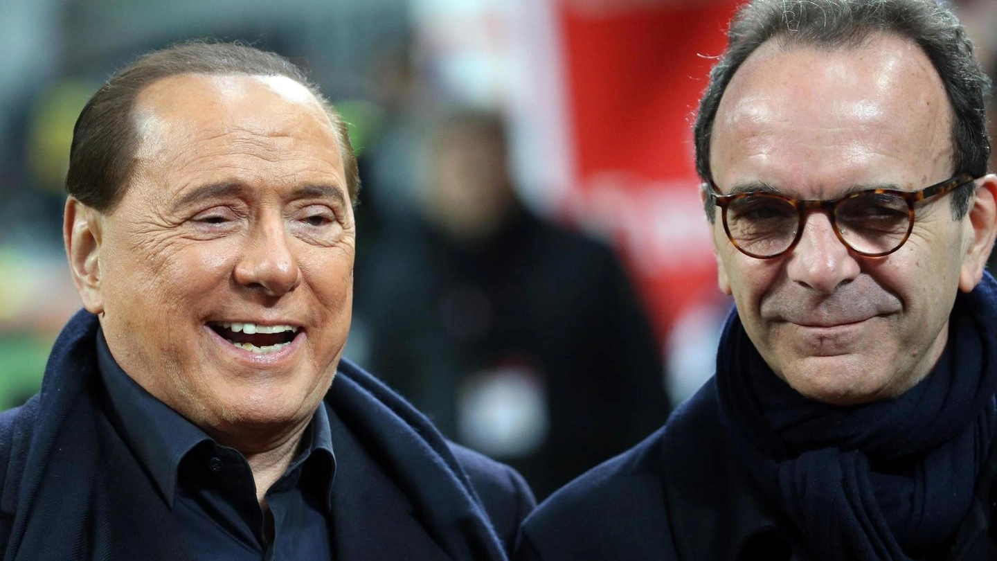 Silvio Berlusconi e Stefano Parisi (Ansa)