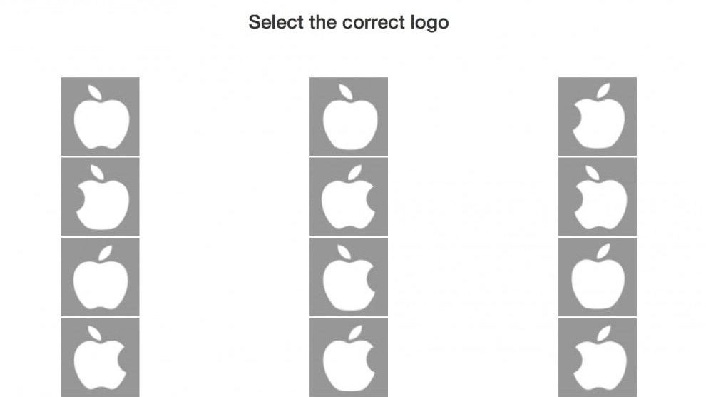 Il test sul logo Apple
